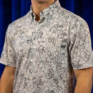 RSVLTS Disney Drawn to Life BW Shirt Medium EUC